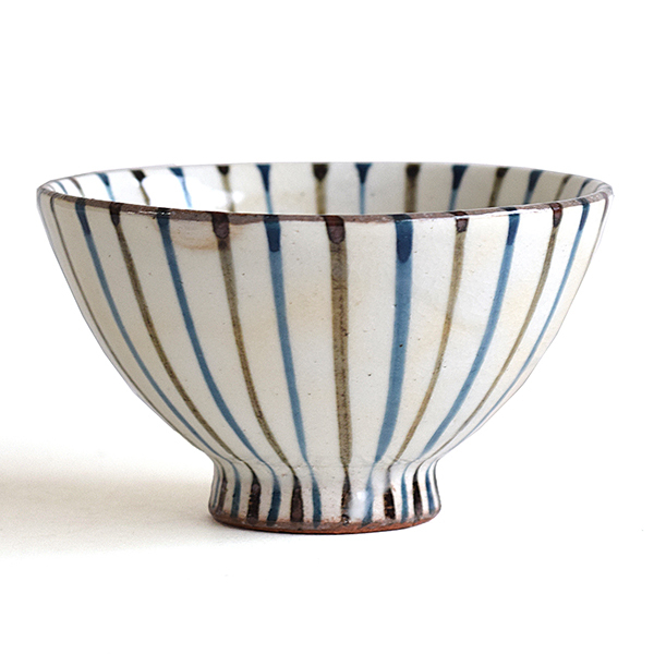 たたら 美濃焼 飯碗 お茶碗 ごはん茶碗 二色十草 麦藁手 手描き 食器