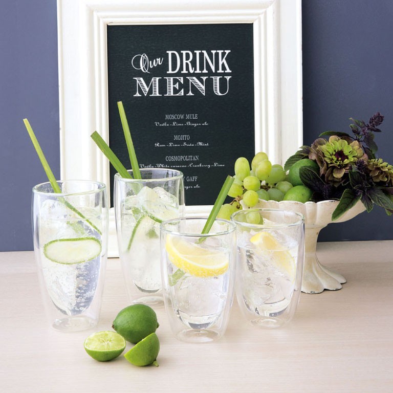 APEX HEART（アペックスハート） AQUA ダブルウォール トール グラス