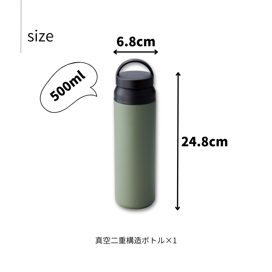  peak ステンレス真空ボトル 500ml ×2 セット snow peak（スノーピーク） ステンレス真空ボトルタイプM500 2025 春夏