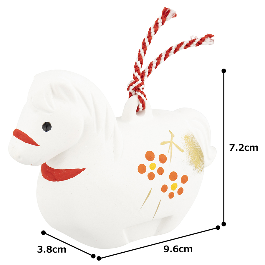 2026年 干支 馬 うま 開運 福祥の午福鈴 置物 置き物 コンパクト 正月