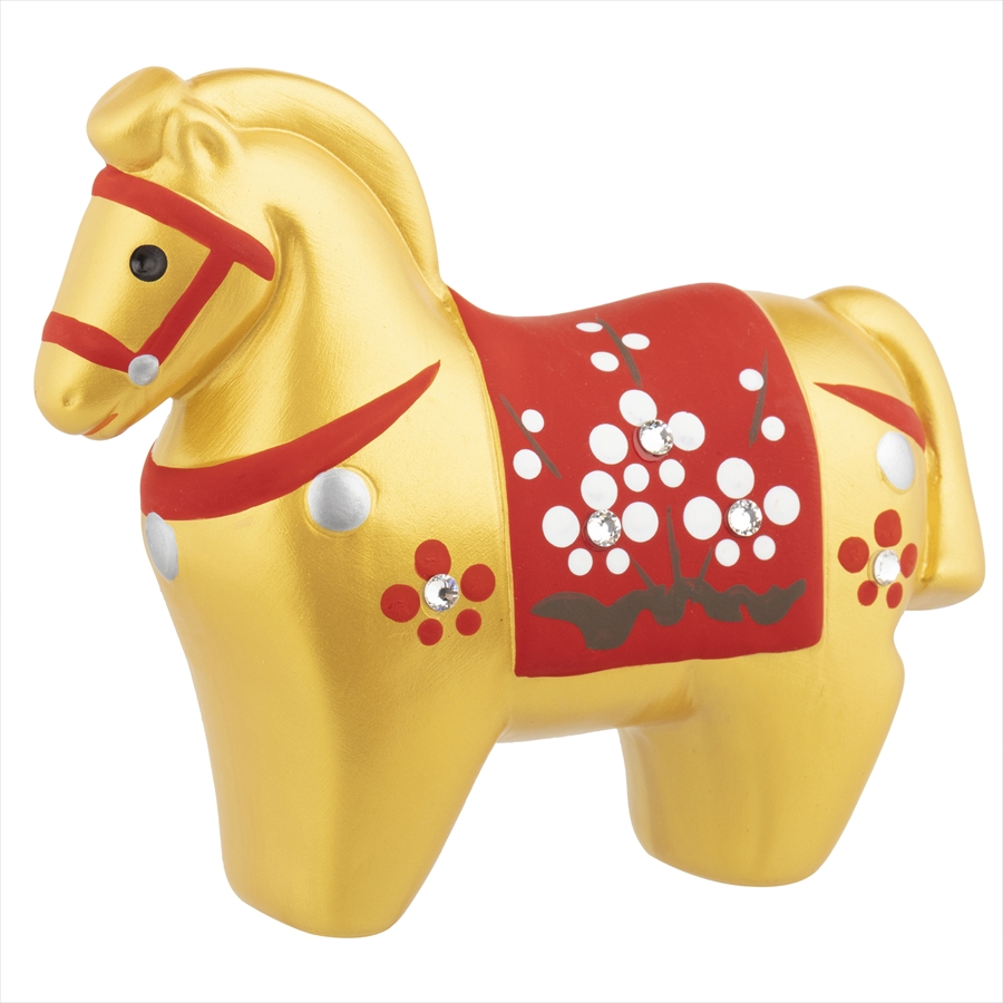 超開運‼️干支(馬)の置物と新春開運ブレスの2点セット 楽天市場】陶器製 干支の置物 午年 お正月飾り 昭峰作 開運小槌乗せ