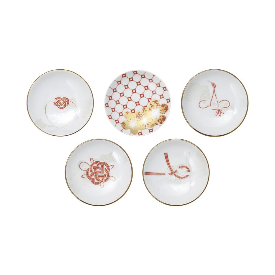 小皿 5枚 セット 食器セット 電子レンジ対応 プレゼント ギフト 吉祥