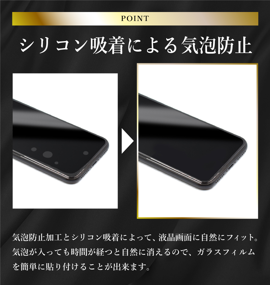 iPhone15 Plus フィルム ブルーライトカット iphone15 plus フィルム 全面 ガラスフィルム 超透過率 YH｜kintsu｜10
