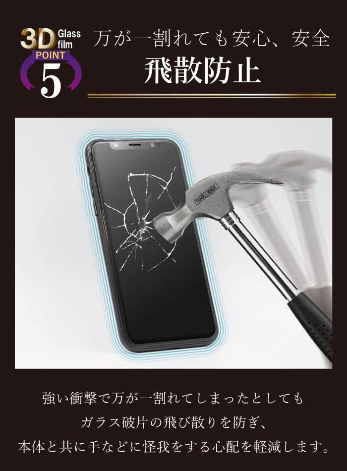 iPhone12 フィルム iphone12 ガラスフィルム アイフォン12 全面保護 アイホン12 iphone 保護フィルム 超透過率 YH｜kintsu｜07