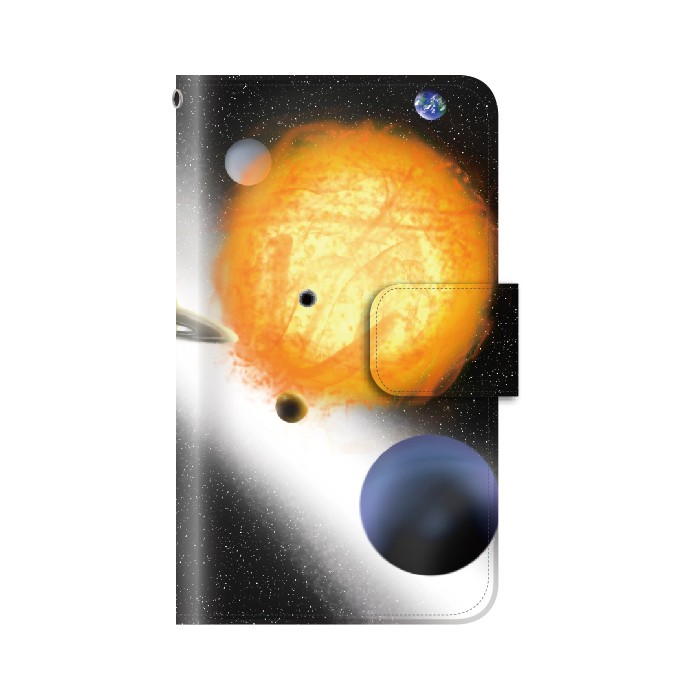 AQUOS SERIE mini SHV33 スマホケース 手帳型 カバー 宇宙 星 個性的｜kintsu｜09