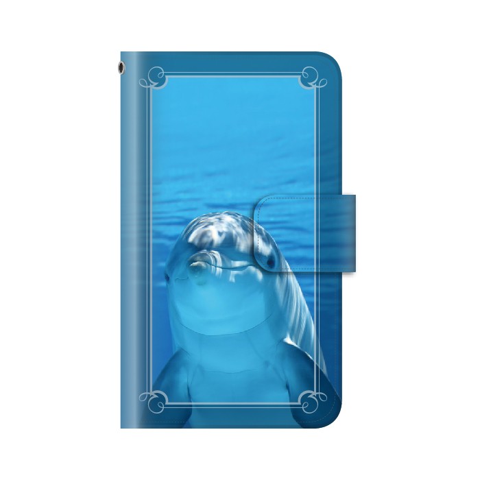 スマホケース Disney mobile on docomo DM-01H ケース 手帳型 アクアリウム 海洋生物 写真 カバー｜kintsu｜04