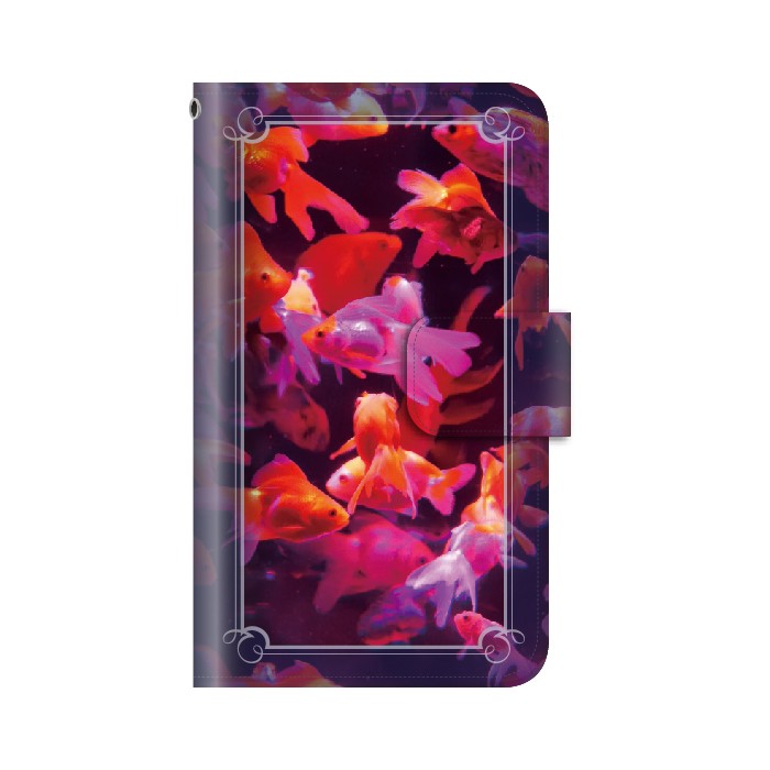 スマホケース Disney mobile on docomo DM-01H ケース 手帳型 アクアリウム 海洋生物 写真 カバー｜kintsu｜07