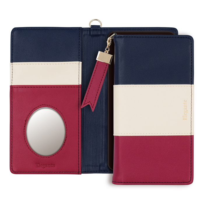 公式 Elegante iPhone16e 16 15 14 ケース 手帳型 スマホケース アイフォン 16Pro 16Plus 16ProMax iPhone14 13 ケース iPhone SE3 手帳 tricolor 携帯ケース YH | iPhone | 06