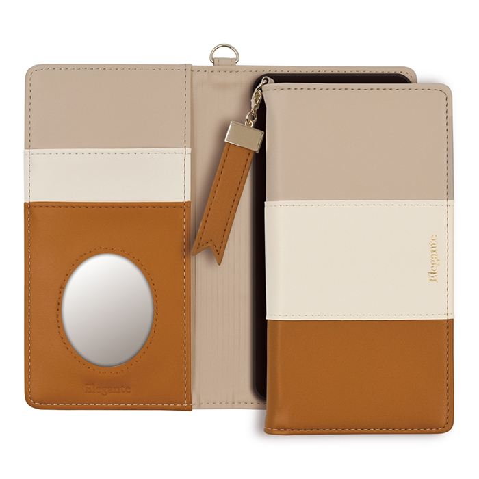 公式 Elegante iPhone16e 16 15 14 ケース 手帳型 スマホケース アイフォン 16Pro 16Plus 16ProMax iPhone14 13 ケース iPhone SE3 手帳 tricolor 携帯ケース YH | iPhone | 04