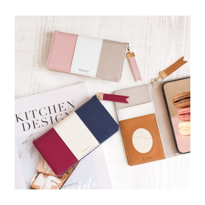 公式 Elegante iPhone16e 16 15 14 ケース 手帳型 スマホケース アイフォン 16Pro 16Plus 16ProMax iPhone14 13 ケース iPhone SE3 手帳 tricolor 携帯ケース YH | iPhone | 08
