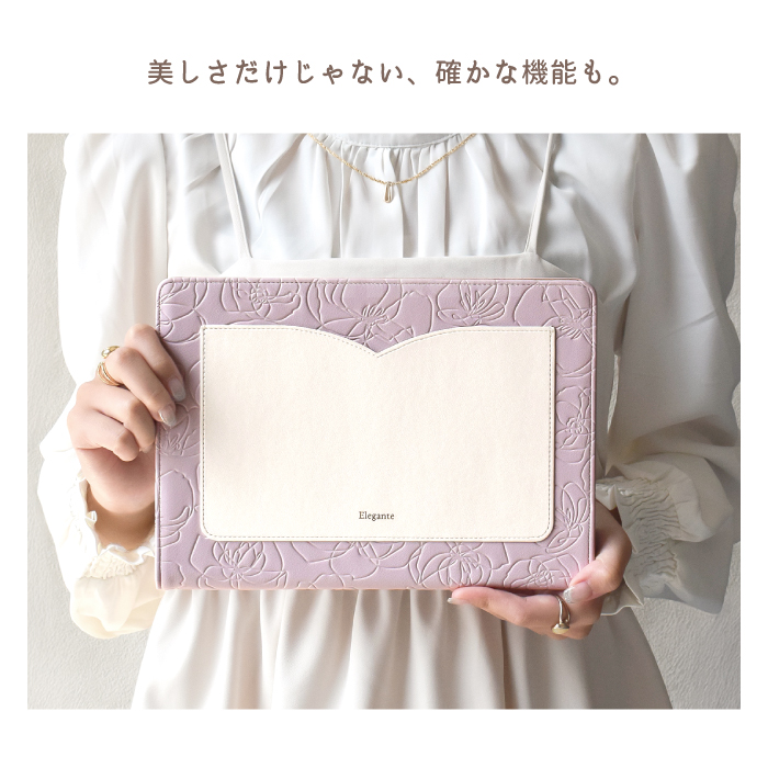 公式 Elegante Flower iPad a16 ケース iPad 第10世代 ケース iPad Air M4 ケース iPad 第9世代 第8世代 第7世代 iPad スタンド機能 オートスリープ YH TJ | Elegante | 14