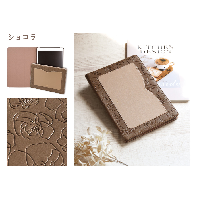 公式 Elegante Flower iPad a16 ケース iPad 第10世代 ケース iPad Air M4 ケース iPad 第9世代 第8世代 第7世代 iPad スタンド機能 オートスリープ YH TJ | Elegante | 23