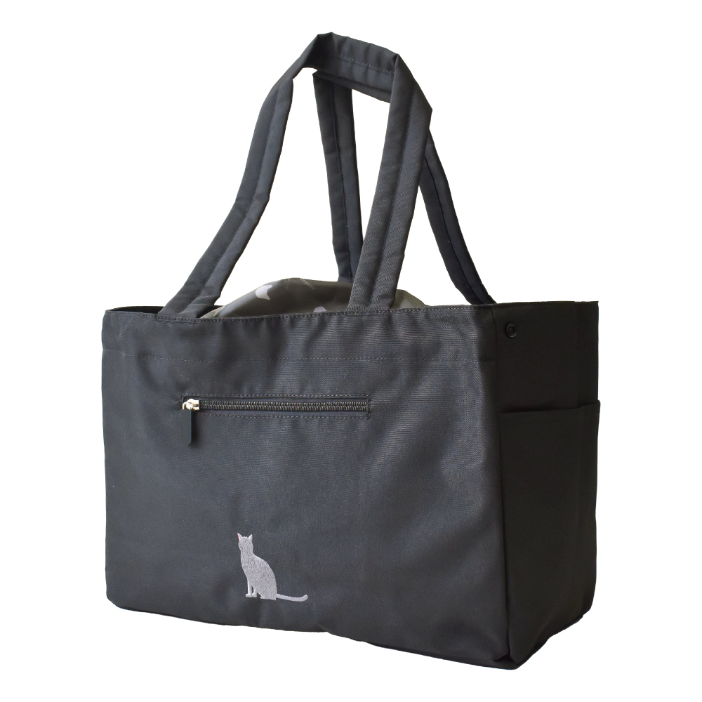 エコバッグ レジカゴ型/猫 Elegante 公式 エコバッグ レジカゴバッグ 猫 エコバッグ 保冷 自立 大