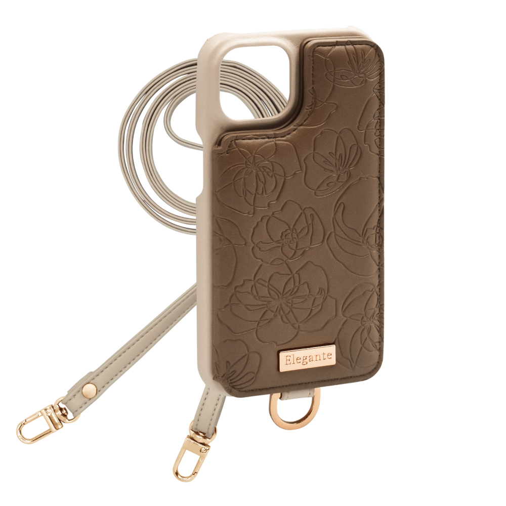 Elegante 公式 花柄 スマホショルダー iPhone17 ケース iPhone17e