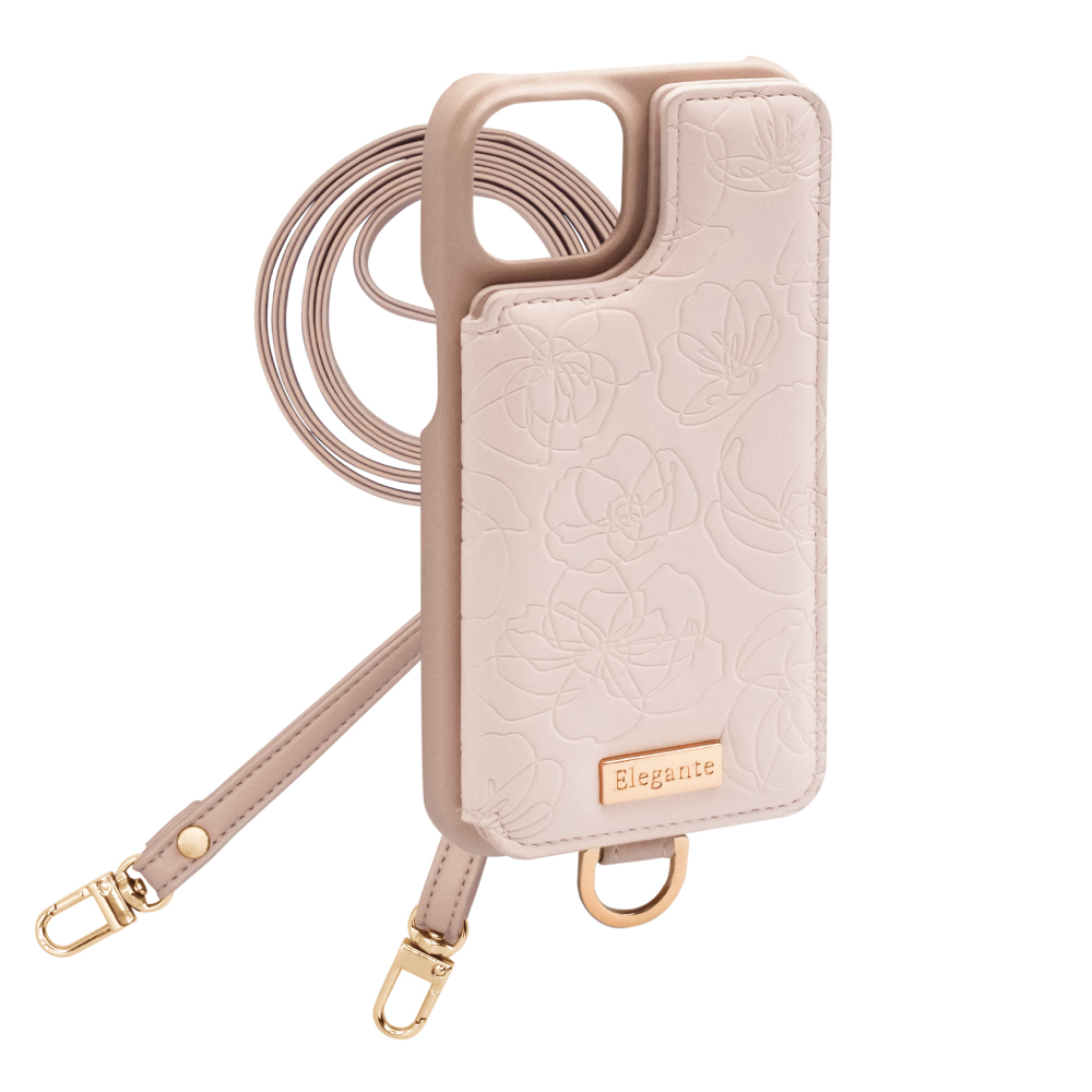 Elegante 公式 花柄 スマホショルダー iPhone17 ケース iPhone17e