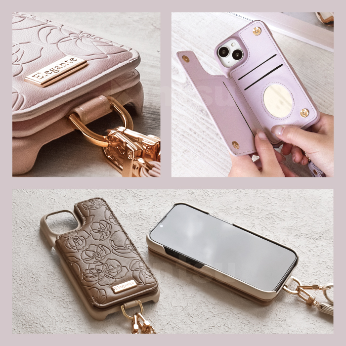 公式 Elegante 花柄 スマホショルダー...の詳細画像4