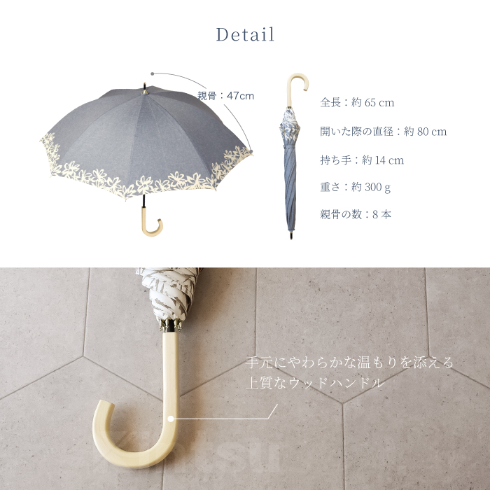 日傘 紫外線遮蔽 長傘 ショート丈 日傘 レディース 紫外線対策 日焼け対策 晴雨兼用 シャンブレー生地 シャンブレー 花柄 ひまわり 傘 レディース 軽量 YH TJの画像