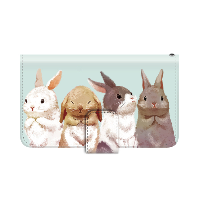 ウサギ スマホケース AQUOS R8 pro A301SH ケース 手帳型 アクオス 手帳型 かわいい 動物｜kintsu｜04