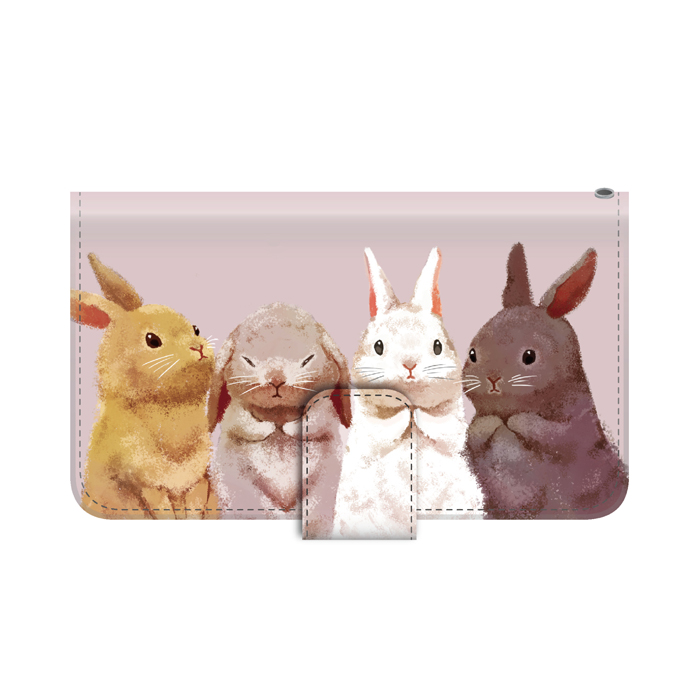 ウサギ スマホケース Xperia 1 V XQ-DQ44 ケース 手帳型 エクスペリア 手帳型 かわいい 動物｜kintsu｜08