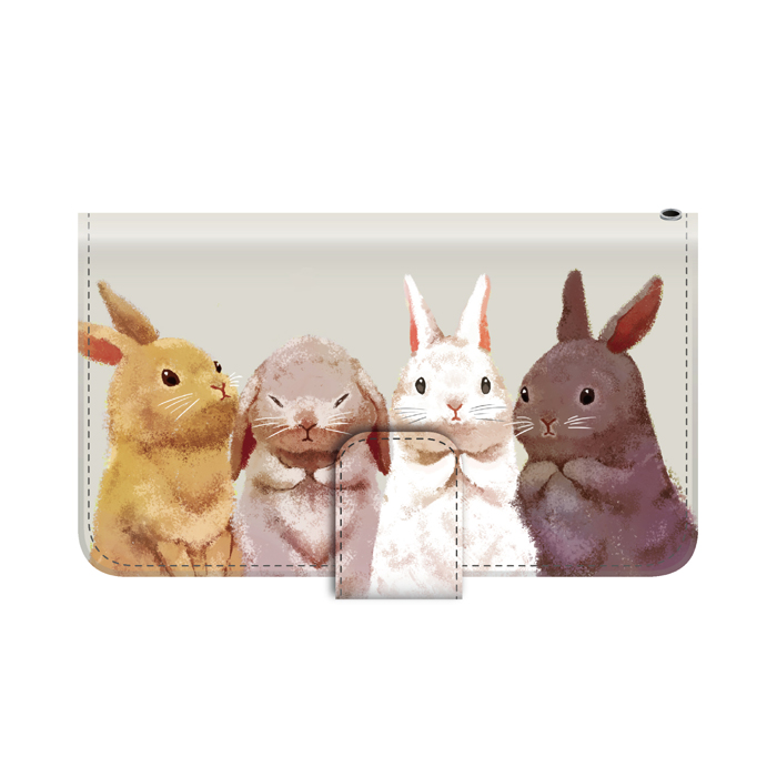 ウサギ スマホケース AQUOS R6 ケース 手帳型 アクオスr6 カバー 携帯ケース アクオス SH-M22 おしゃれ かわいい 動物｜kintsu｜09