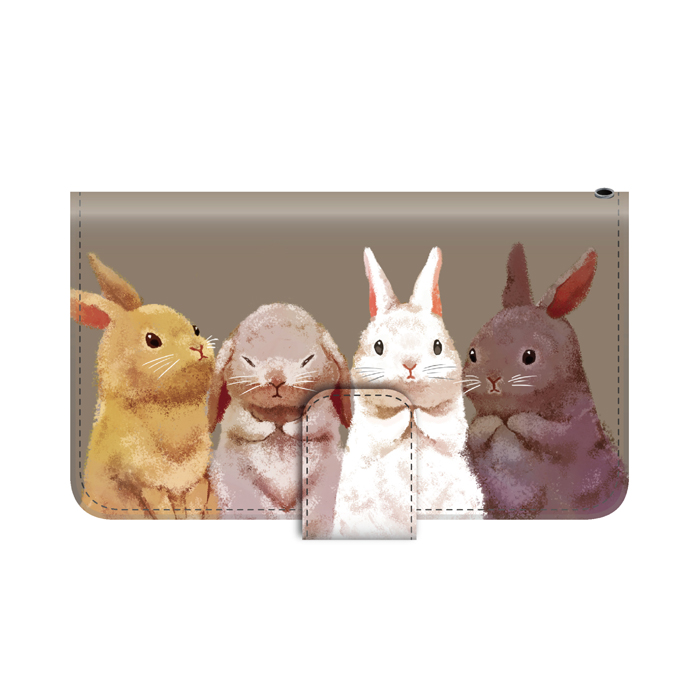 ウサギ スマホケース arrows M04 ケース 手帳型 アニマル 動物 癒し系 カバー｜kintsu｜10