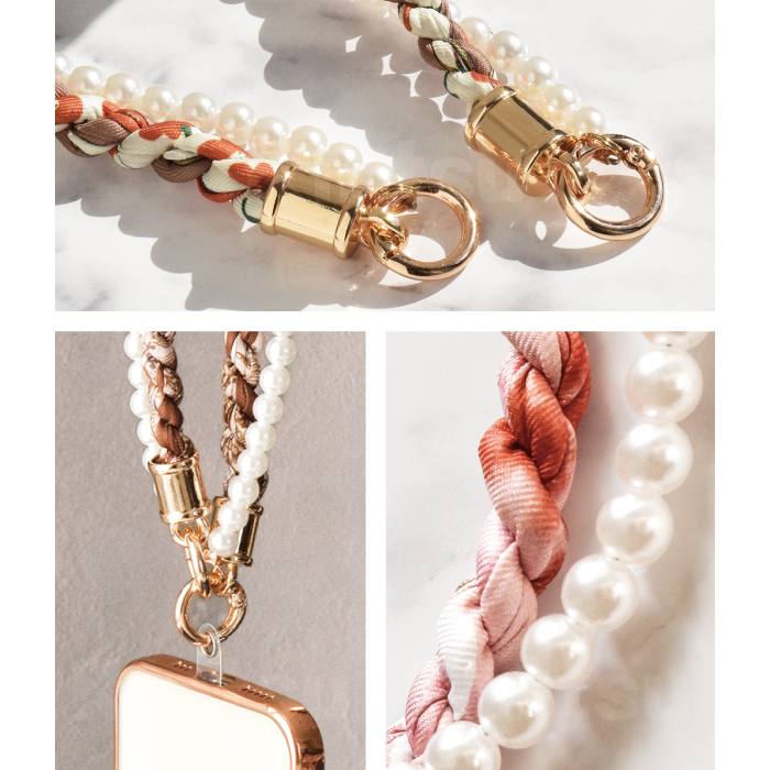 スマホ ストラップ 手首 ハンドストラップ 可愛い スカーフ パール ショートストラップ 携帯ストラップ 落下防止 紛失防止 スマホストラップ ホルダー付き YH TJ |  | 17