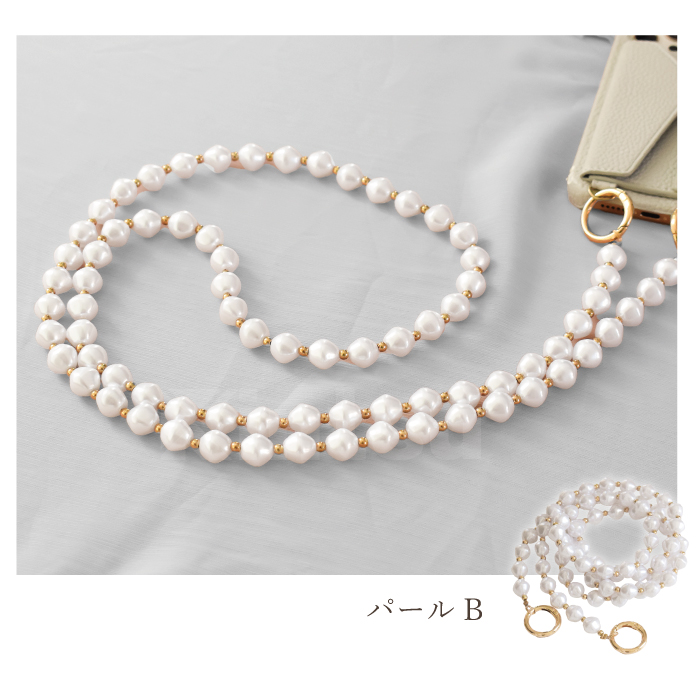 デザインパールショルダーストラップ スマホショルダー ストラップ 大人 かわいい ショルダーストラップ ストラップホルダー付き スマホ ストラップ YH TJ |  | 13