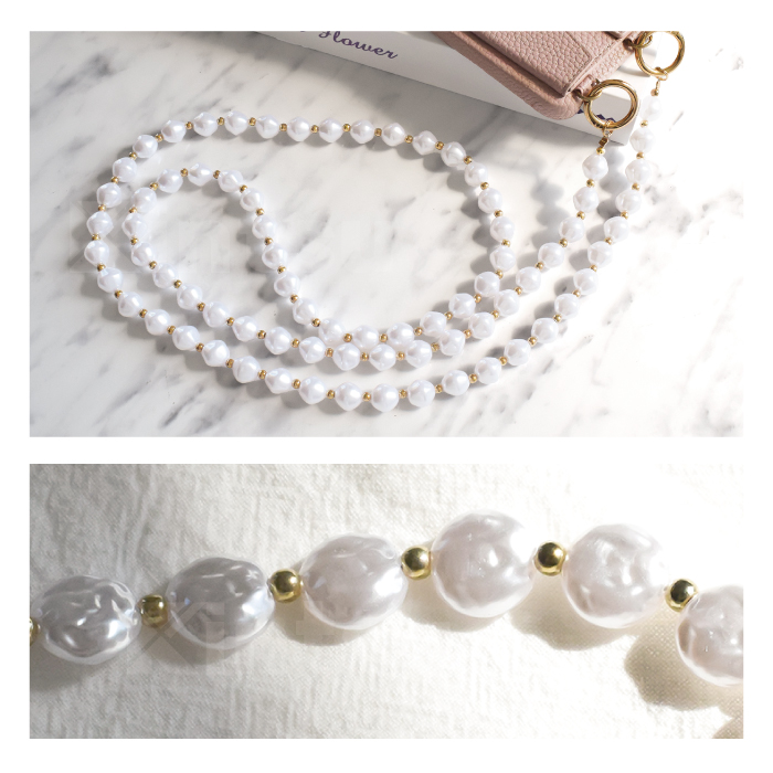 デザインパールショルダーストラップ スマホショルダー ストラップ 大人 かわいい ショルダーストラップ ストラップホルダー付き スマホ ストラップ YH TJ |  | 20