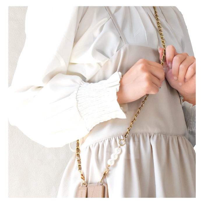 パール&レザーチェーンショルダーストラップ ショルダー ショルダーストラップ ストラップホルダー付き おしゃれ スマホ ストラップ スマホショルダー YH TJ |  | 10