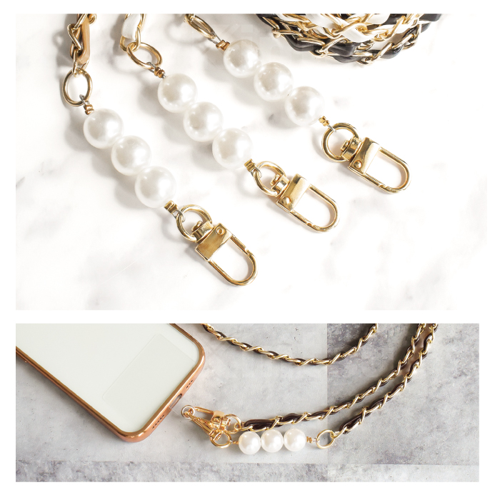 パール&レザーチェーンショルダーストラップ ショルダー ショルダーストラップ ストラップホルダー付き おしゃれ スマホ ストラップ スマホショルダー YH TJ |  | 11