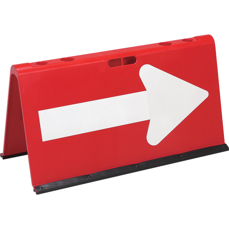 三甲 山型方向板Ｎ(赤白) 4個 大型・重量商品