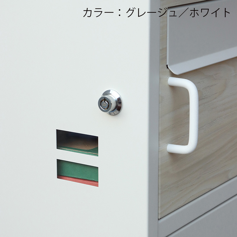 MOJYU モジュ 宅配ボックス付ポストBartoloバルトロ PBX-032 エバーグリーン/ブラウン木目  郵便ポスト鍵付き 錆びにくい  置き型ポスト |  | 07