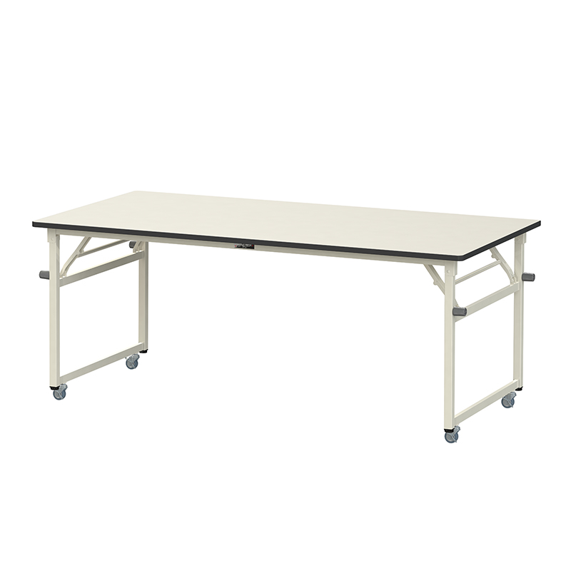 山金工業 ワークテーブル 均等耐荷重112kg (自重含む) 折りタタミタイプ移動式 H740mm ポリエステル天板 STPC-1890N-II