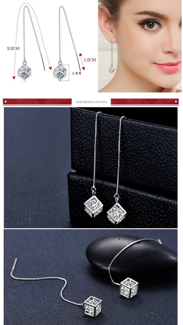 ピアス ネックレス キューブ スタッドピアス アメリカンピアス