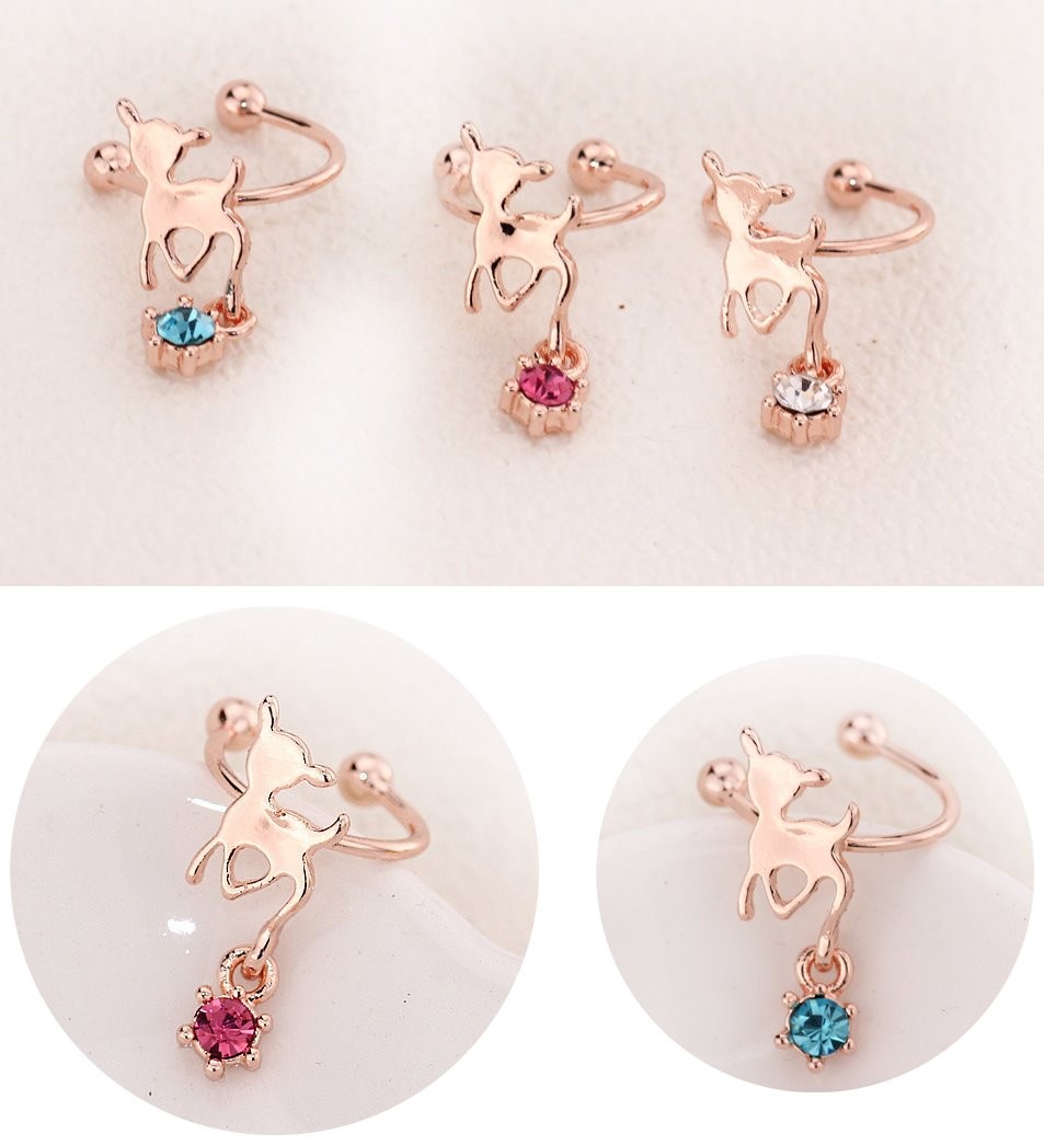 ノンホールピアス イヤーカフ イヤークリップ 1個販売 CZ