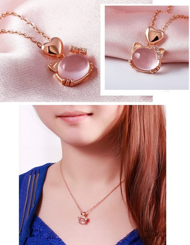 Amazon | [SAMEDI] レディース 猫 月 ネックレス S925 シルバー