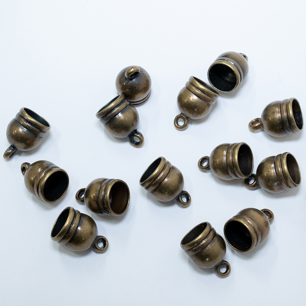 古典 アクセサリーパーツ 釣鐘型金具 ハンドメイド 14mm×20個セット その他