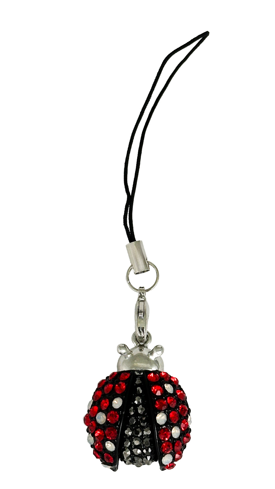 てんとう虫のストラップ キラキラ携帯ストラップ 超かわいい