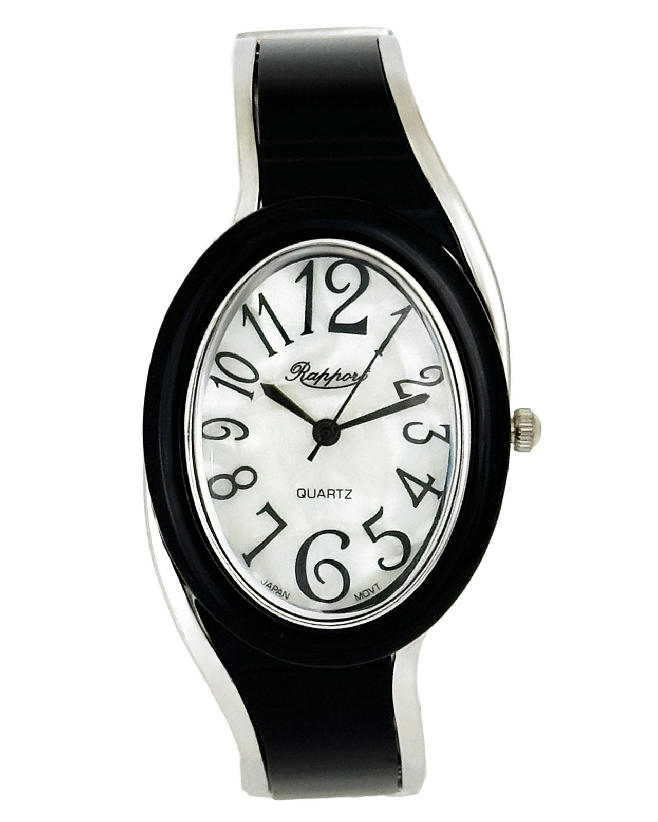 腕時計 レディース バングル オーバル 変形タイプ バングルウォッチ