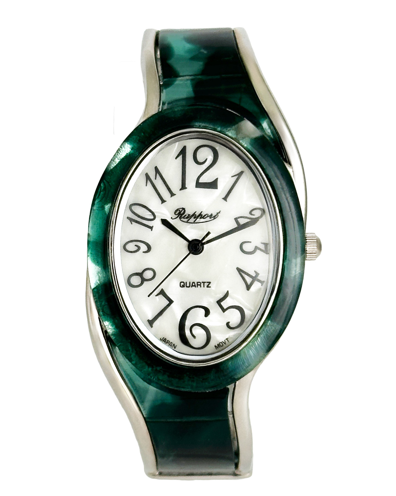 腕時計 レディース バングル オーバル 変形タイプ バングルウォッチ