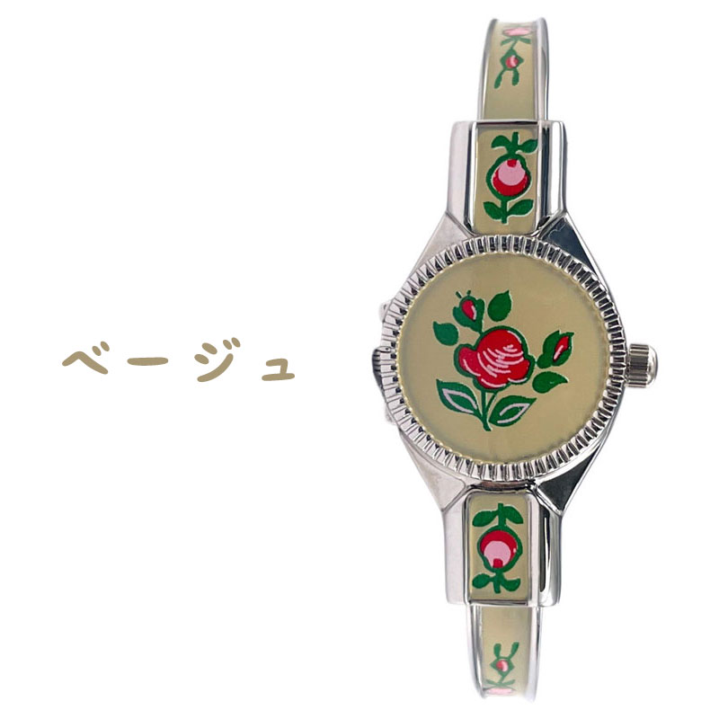 ラポールウォッチ レディース 腕時計 バングルウォッチ 花柄