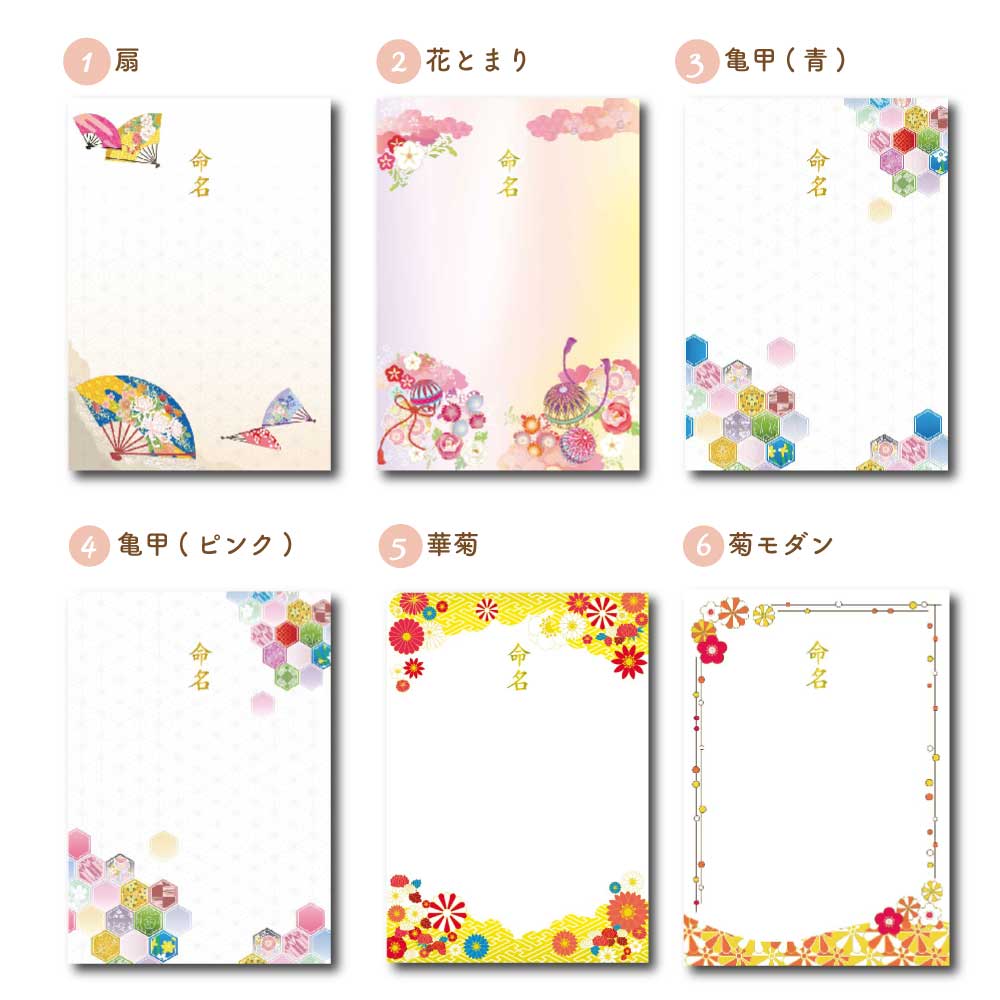 命名書お七夜とは赤ちゃんが生まれてから7日めの夜に行うお祝いで命名式を同時に行うことが一般的です。