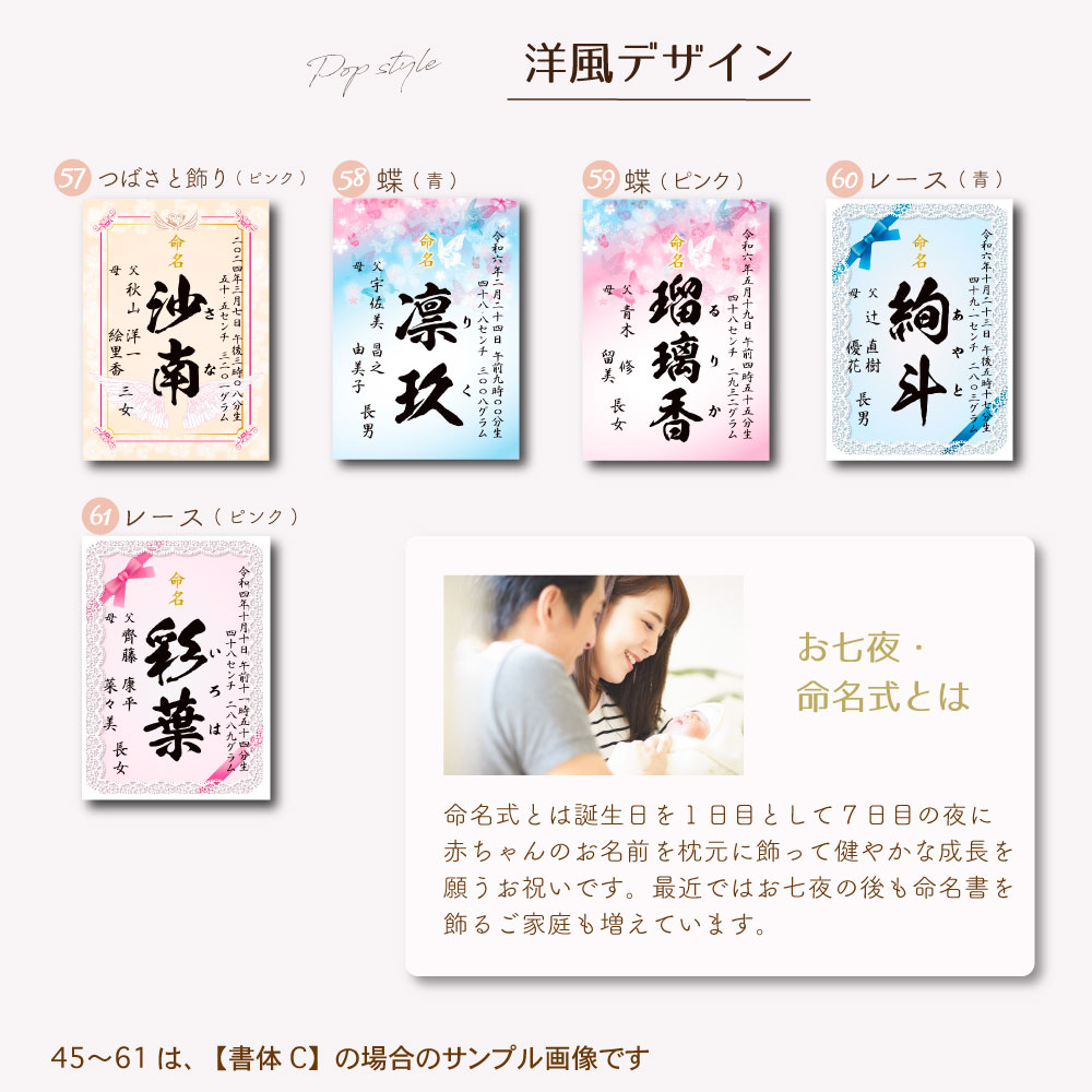 命名書お七夜とはこれからの健やかな成長を願って行うお祝い。赤ちゃんにとってははじめてのお祝い行事となりとなります。
