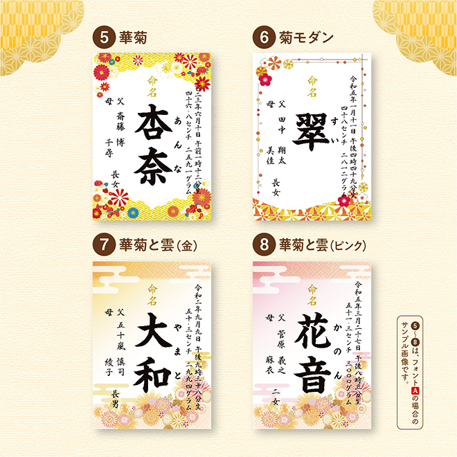 命名書お七夜とはこれからの健やかな成長を願って行うお祝い。赤ちゃんにとってははじめてのお祝い行事となりとなります。