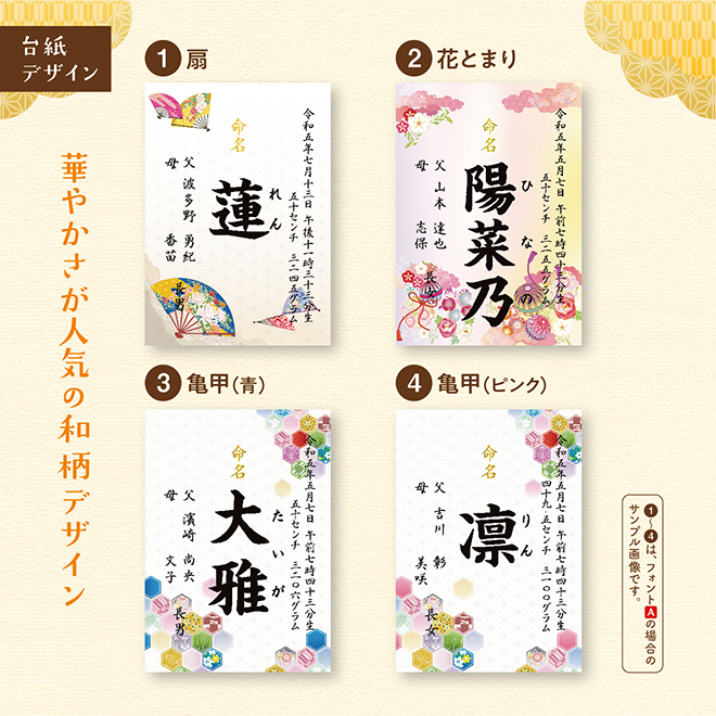 命名書お七夜とはこれからの健やかな成長を願って行うお祝い。赤ちゃんにとってははじめてのお祝い行事となりとなります。