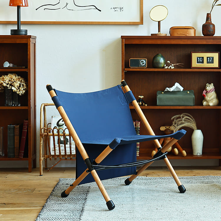 ポールローチェア POL-N56（ネイビー）4本セット Hang Out◇チェア