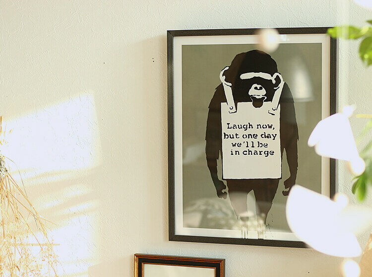 アートポスター Banksy (バンクシー) Laugh Now インテリア 絵 絵画