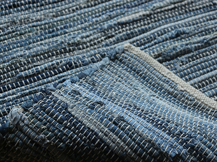 【在庫処分】ダルトン(Dulton) インテリア雑貨 デニム フロア ラグ 縦1 DULTON ONLINE SHOP | DENIM FLOOR RUG 1000×1500: 家具