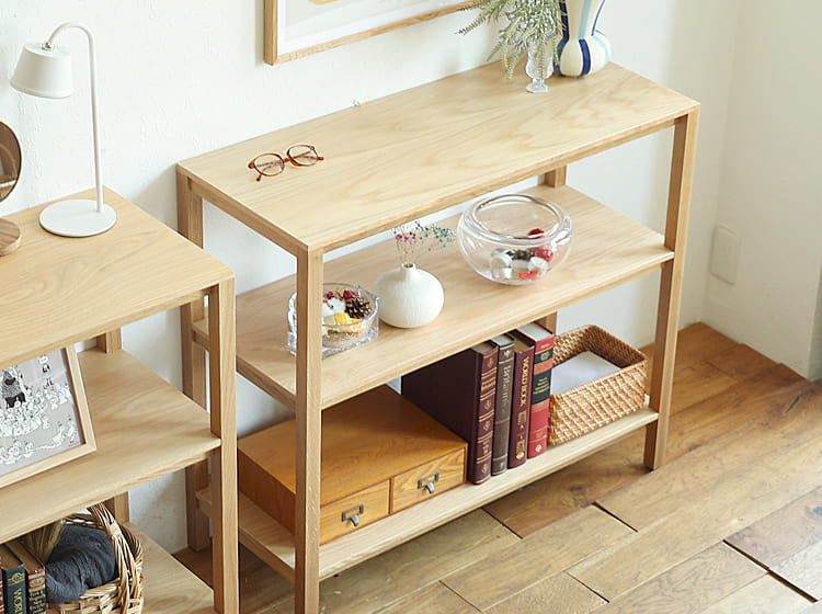 オープンシェルフ form（フォーム）ナチュラル 90cm オープンシェルフ