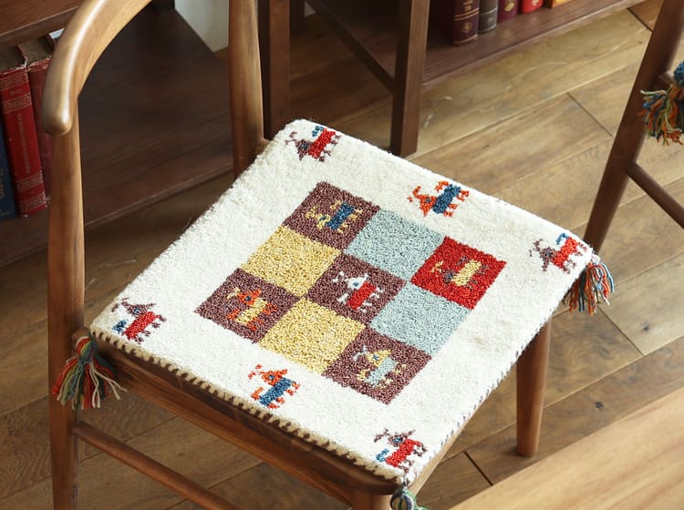 チェアパッド gabbeh（ギャッベ） チェアーマット チェアーパッド